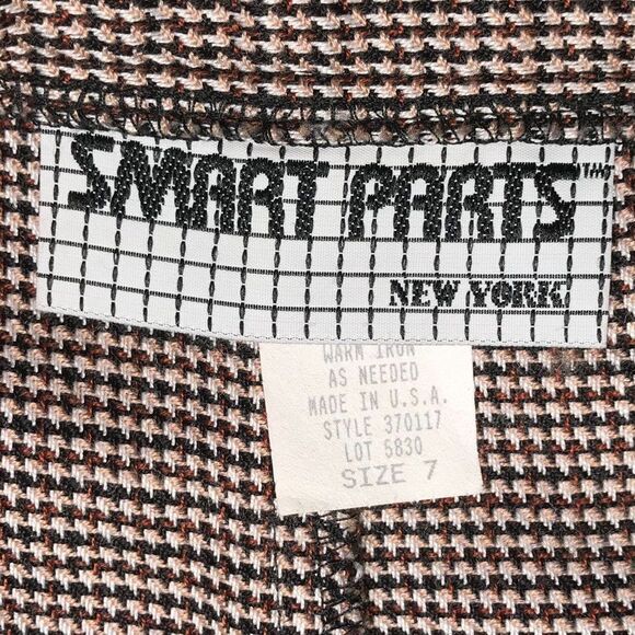 Vintage 80s 90s Grunge Indie Preppy High Waisted Brown Dress Pants / Size: 7 - Picture 6 of 6